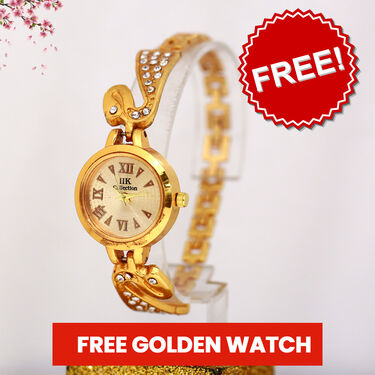 Pack of 2 Designer Ladies Sandals + Golden Watch Free (LSW1)