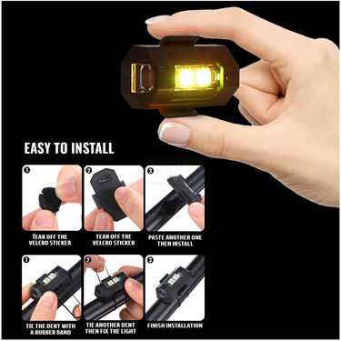 Combo of Super Bright Safety Blinkers Pack of 2 + Tyre Reflectors Pack Of 20 (SBLP20)