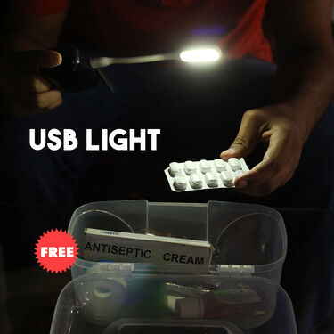 Wireless Bluetooth Earpods with Inbuilt Power Bank M10 with Free USB Light & USB Fan (TWS34)