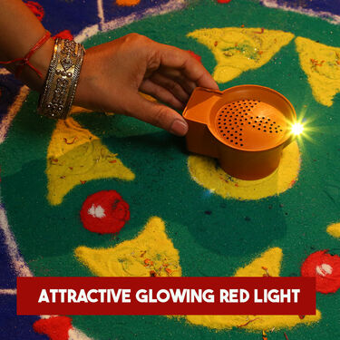 10 in 1 Rechargeable Mantra Diya