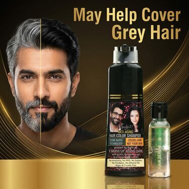 No Stain No Grey Hair Colour Shampoo For Men