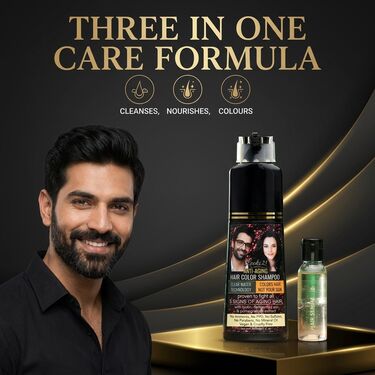 No Stain No Grey Hair Colour Shampoo For Men
