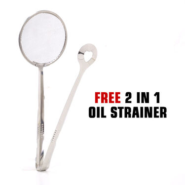 15 Pcs Snack Maker + Kadai + 2 in 1 Oil Strainer (15SM4)