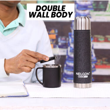 24 Hours Colored Hot & Cold Flask (500ml) + Cup with Lid (1CF1C1)