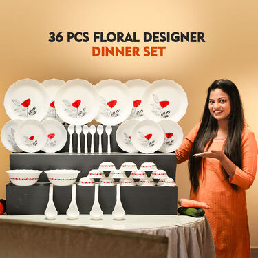 36 Pcs Floral Designer Dinner Set (36FDS)