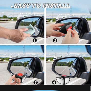 High Clarity Double Rear View Blindspot Mirror