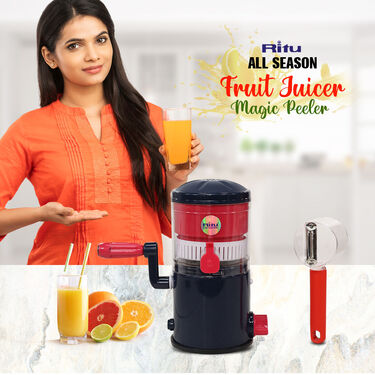 All Season Fruit Juicer - Extract Maximum Juice + Fruit & Vegetable Peeler (FJ9)