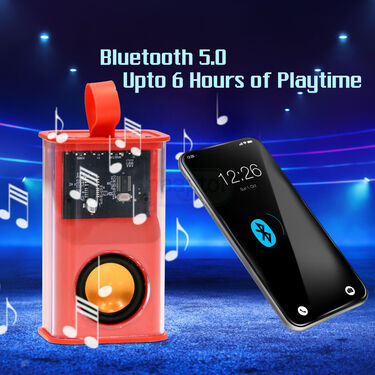 Bluetooth Speaker With Radio & Emergency Light (BLS)