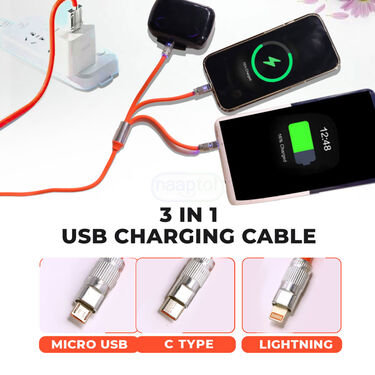 3 In 1 Fast Charging Data Cable (CDC)