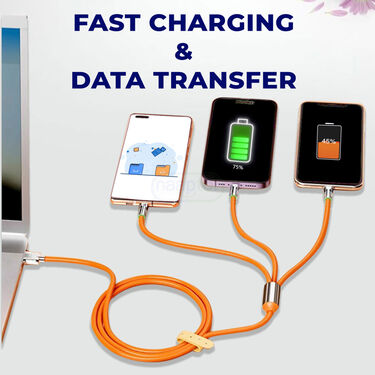 3 In 1 Fast Charging Data Cable (CDC)