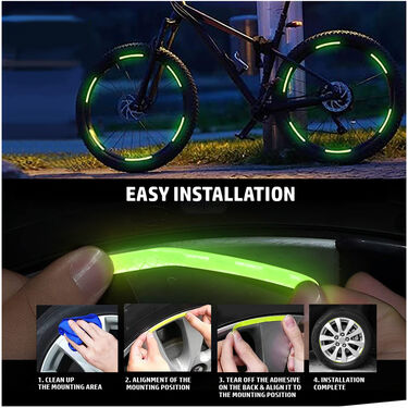 Colorful Tyre Reflectors For Car & Bike Pack Of 20 (CTRFCB)