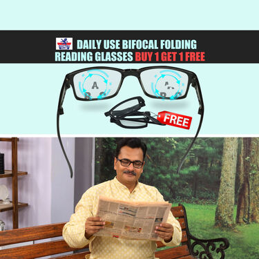 Daily Use Bifocal Folding Reading Glasses B1G1 (FRG33)