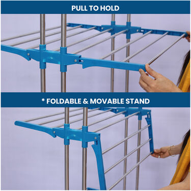 Foldable & Easy Clothes Drying Stand