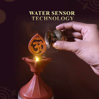 Magic Water Sensor Diya Om Reflection light B1G1 (L53)