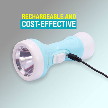 2 In 1 Rechargeable Emergency Light With Powerful Torch (L57)