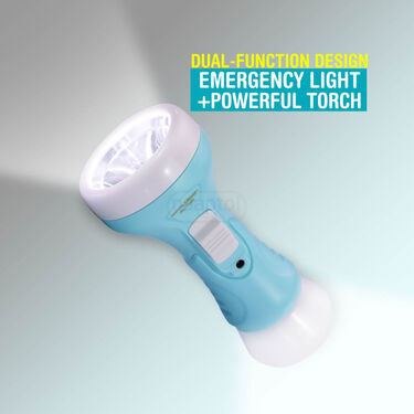 2 In 1 Rechargeable Emergency Light With Powerful Torch (L57)