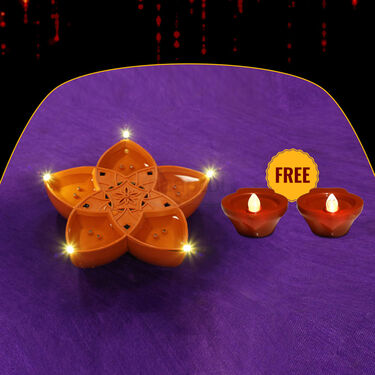 Water Sensor Panchmukhi Mantra Diya + Free 2 Water Sensor Diya (MD9)