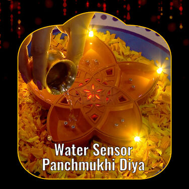 Water Sensor Panchmukhi Mantra Diya + Free 2 Water Sensor Diya (MD9)