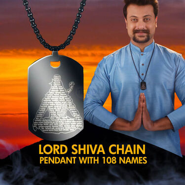 Lord Shiva Chain Pendant with 108 Names (MGJ43)