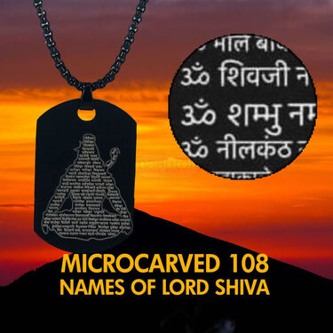 Lord Shiva Chain Pendant with 108 Names (MGJ43)