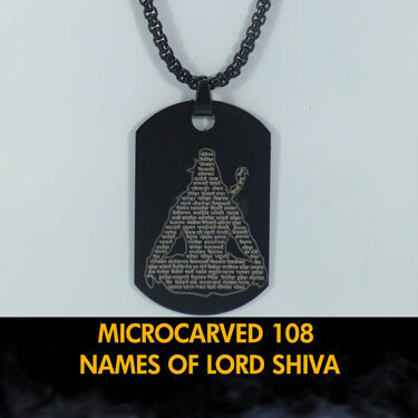 Lord Shiva Chain Pendant with 108 Names (MGJ43)