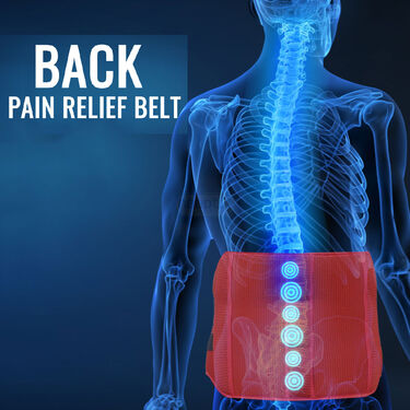 Magnetic Back Support Belt with Pain Relief Spray (PRS65)