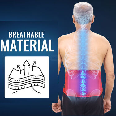 Magnetic Back Support Belt with Pain Relief Spray (PRS65)