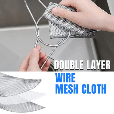 Non-Scratch Wire Mesh Cleaning Cloth Buy 5 Get 5 Free (NSCP10)