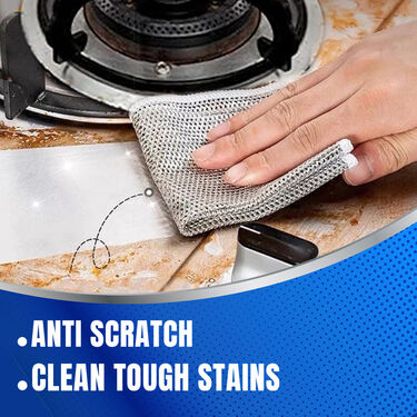 Non-Scratch Wire Mesh Cleaning Cloth Buy 5 Get 5 Free (NSCP10)