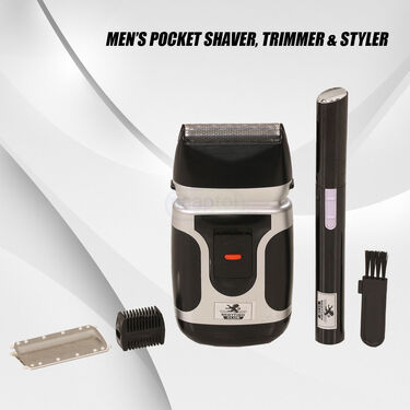 Mini Shaver with Slide Up Trimmer (PS7)