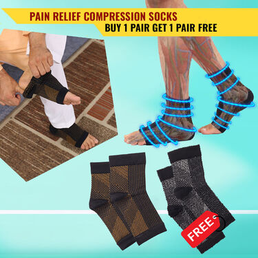 Pain Relief Compression Socks - Buy 1 Pair Get 1 Pair Free (PRS55)