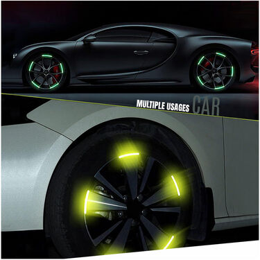Combo of Super Bright Safety Blinkers Pack of 2 + Tyre Reflectors Pack Of 20 (SBLP20)