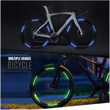 Combo of Super Bright Safety Blinkers Pack of 2 + Tyre Reflectors Pack Of 20 (SBLP20)