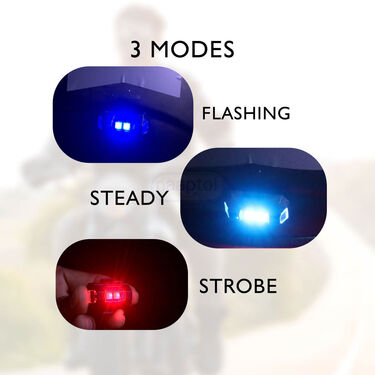 Rechargeable LED Safety Light For Car Bike And Helmet  Buy 1 Get 1 Free (SRM)