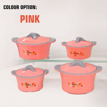 Set of 4 Casserole with Free 4 Push & Lock Containers + 3 Laddles (4C7FG)