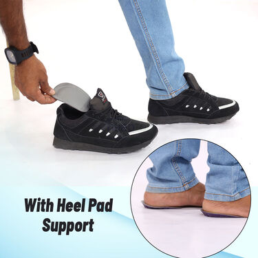 Pick Any 1 Sports Shoes With Heel Pads + Free Stylish Watch & Sunglasses (SSC1)