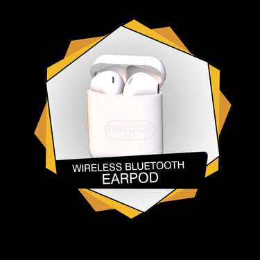 Wireless Bluetooth Earpods I12 with keychain Powerbank And Mobile Stand (TWS49)