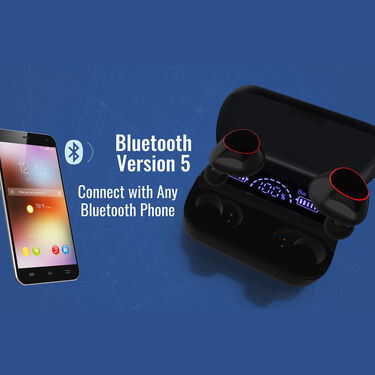 Wireless Bluetooth Earpods With Inbuilt Powerbank And Mobile Shaver Free Converter (TWS53)