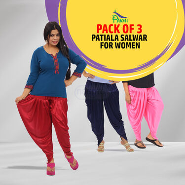 Pack Of 3 Patiala Salwar For Women (WP-1)